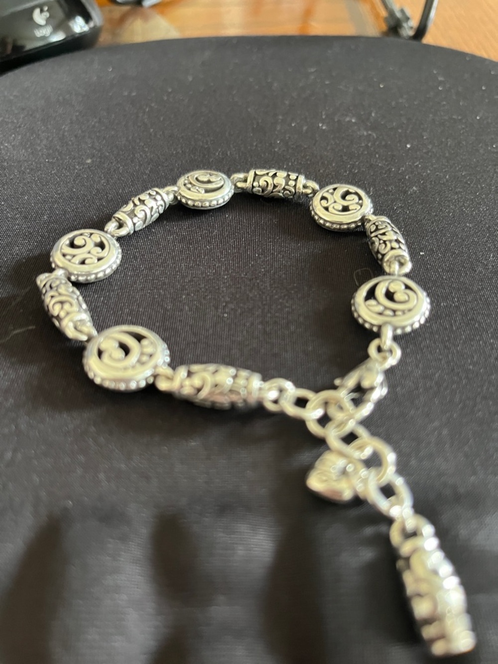 Brighton Silver-Tone Swirl Filigree Bracelet